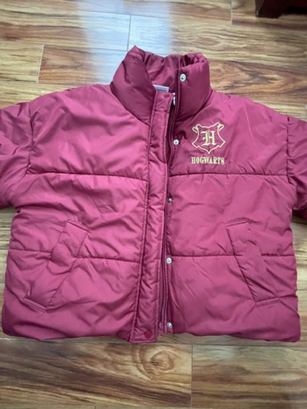 Harry Potter Wizarding World Women's Puffer Jacket, Pink, Size S - Picture 5 of 9